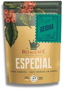 Rei do Café Geisha Especial em Grãos 250g Torra Média Notas Fruta...