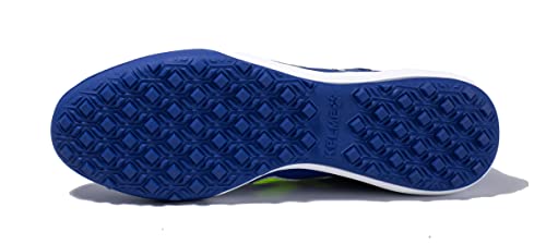 Image of KELME Men's Turf Soccer Cleats - Football Boots Outdoor /Indoor Unisex Adult Sizes - Pro Calfskin Leather Soccer Shoes - TF (Blue, 8.5)