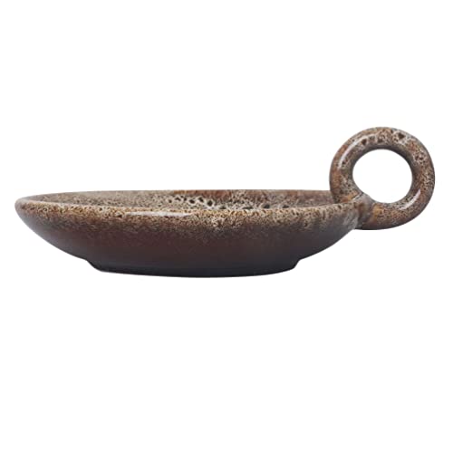 Ceramic Candle Holder Decorative Candle Plate Ceramic Candle Plate Candle Stand Pillar Candle Holder Candle Storage Stand Dining Table Candle Tray Elegant Candle Tray Home Decor