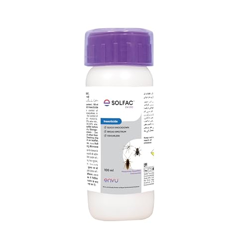 Solfac EW 100ml for Mosquito Control | Long Lasting Impact and Odourless | Anti Larva Technology | Mosquito Killer | Professional Pest Control