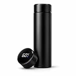 HOMEFUNK Insulated Stainless Steel Smart Water Bottle Metal Flask Cold Drinks Baby Bottle Water Bottle Metal Hot Water Flask 500ML LED Tempreture Display (Smart Display)