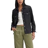 Levi's Women's Ultimate Western Shirt (Also Available in Plus), Mic Dropped 2, Black, XX-Large 0
