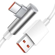 JELANRY 90 Elbow Design USB C Cable USB Type C Cable 5.9FT, 120W HyperCharge Turbo charging, 6A Fast charging for Xiaomi Pad 5 12 Pro 12X 11T Pro Lite 5G NE, Redmi 10 2022 Note 11 Pro 5G Note 11/ 11s