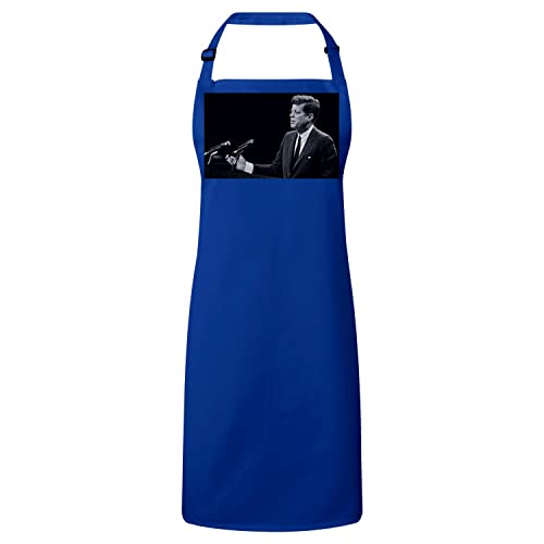 Tablier cuisine premium bleu Kennedy President Etats-Unis chic