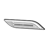 HELLA 2BM 013 339-071 Zusatzblinkleuchte - Shapeline Style - LED - 12/24V - geschraubt/Anbau - Lichtscheibenfarbe: glasklar - LED-Lichtfarbe: weiß - Stecker: AMP - seitlicher Anbau/links - Menge: 1