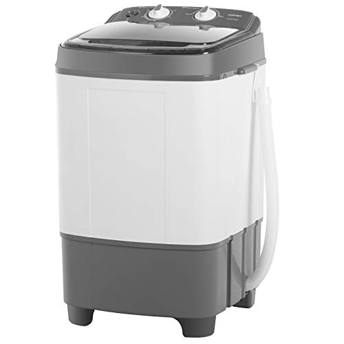 KUPPET Mini tragbare Waschmaschine für kompakte Wäsche, kleine kompakte Waschmaschine mit Timer-Steuerung Single Tub,Einzelwäsche