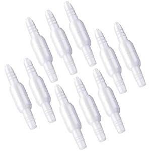 ANSNF Oxygen Tubing Connector, 360° Rotation Cannula Connector Oxygen Connector Avoid Tangles, Tubing Swivel Connector O2 Connector (White-10pack)