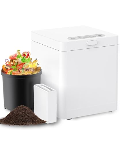 Electric Composter with 3L Capacity, Turn Food Waste into Fertilizer, Self-Cleaning/3 Modes, Kitchen Smart Compost Bin.