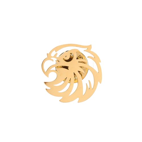 Image of Stainless Steel Animal Charm Badge Eagle Wings Bird Brooch and Pin