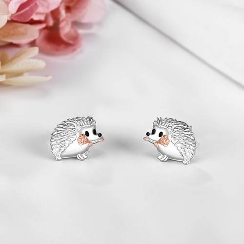 URONE 925 Sterling Silver Cute Animal Earrings Animal Jewelry Gifts for Women2