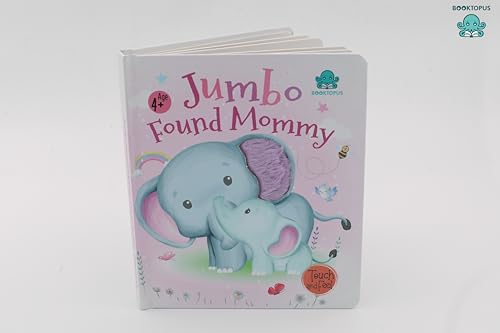 Image of Booktopus Touch and Feel Board Book - Jumbo Found Mommy Sensory Book for Toddlers - Textured Baby Books for 4+ Years - Interactive Learning