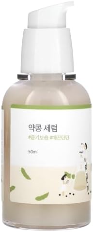 ROUND LAB Soybean Serum (Unscented) | Rejuvenating & nourishing serum with deep nutrition, Hydration locking, Unscent for sensitive skin (1.69fl.oz)