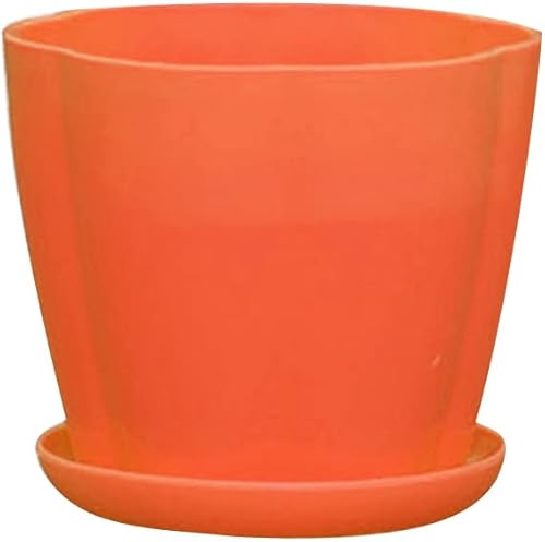 Miniatura 1 de Florero inastillable con bandeja decorativa recargable para sala de estar, naranja, S