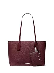 Silver-tone Hardware/Tonal Mk Signature Coated Twill/Oxblood