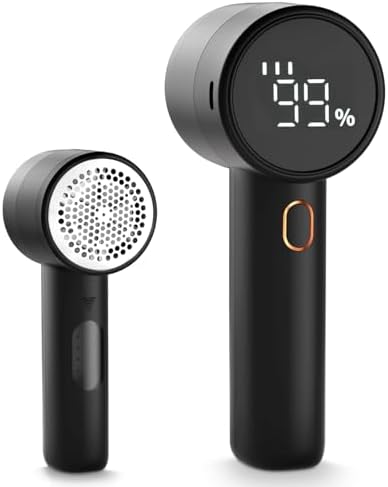 （08:30時点） 【毛玉取り】FrSara 毛玉取り 電動 けだまとり 毛玉クリーナー 液晶ディスプレイ付き 3段階のスピード調整 強力6枚刃 Type-C充電式 安全装置 様々な衣類 靴下 旅行 自宅用