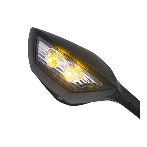 Espejos retrovisores de moto con intermitente LED para YZF R6 y R1 5