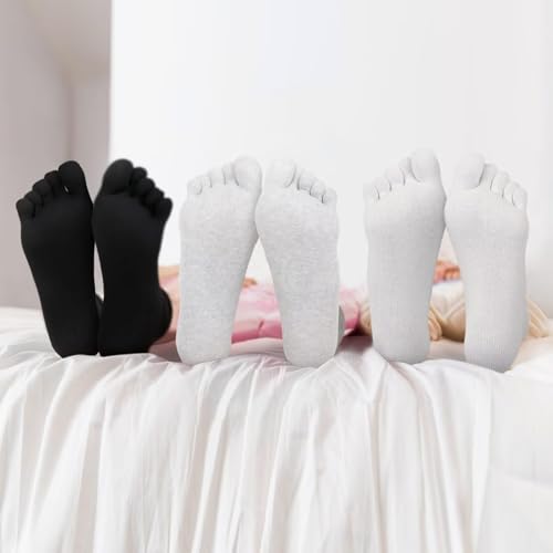 2 Pairs Men's Casual Socks Neutral Comfort Breathable Split Toe Socks Size 6-113