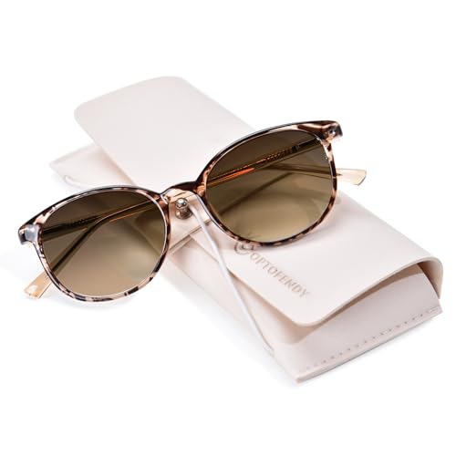 OPTOFENDY Round Reader Sunglasses for Women