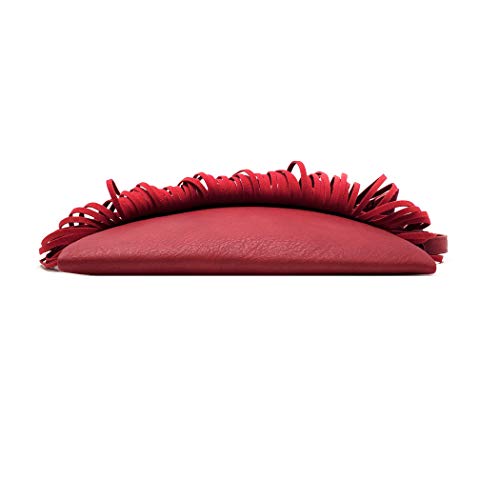 Solene Fringe Crossbody Shoulder Bag With Strap, Tassel Messenger Bag, Country Style Western Fringe Purse For Women - E031(Red) #TOP4
