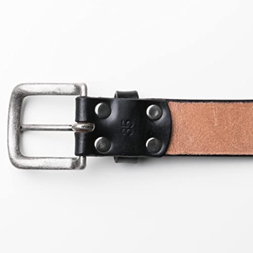 ARTBROWN(アートブラウン) 35ミリ幅 ハーネスベルト 31インチ 3.5cm ベルト メンズ カジュアル 革 ビッグサイズ おおきいサイズ チョコ 濃茶