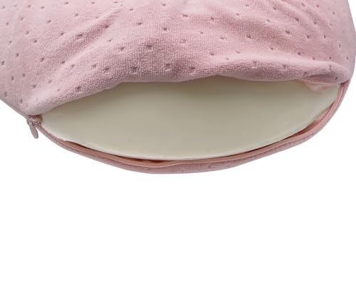 GDEOUP Travel Memory Foam Neck Pillow Support Pillow,Luxury Compact & Lightweight Quick Pack for Camping,Sleeping Rest Cushion