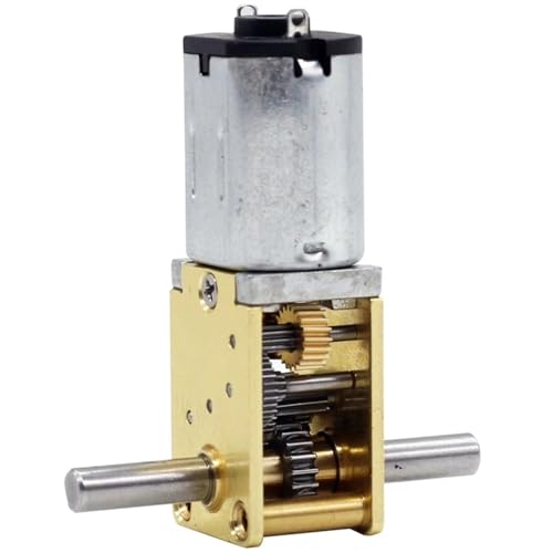 Moteur vis sans fin N20 double axe 12mm motoréducteur 53rpm couple puissant robotique