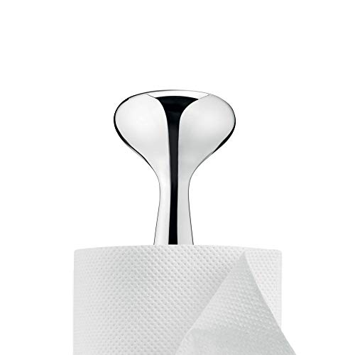 Georg Jensen Kitchen Roll Holder in Stainless Steel - Mirror Polished Finish - Paper Towel Dispenser by Alfredo Häberli