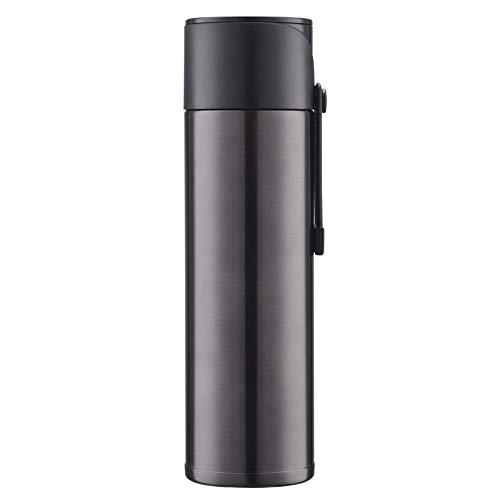 KTKT AYSMG 500ml 304 Stainless Steel Business Thermos Cup (Black) (Color : Black)