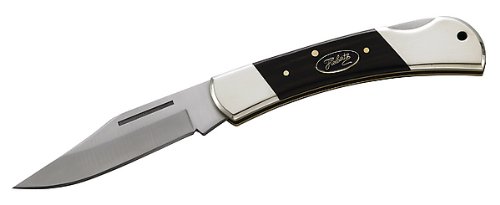 Herbertz Taschenmesser, 440 C-Stahl, Ebenholz-Griffschalen, Neusilberbeschläge, Heftlänge 11 cm