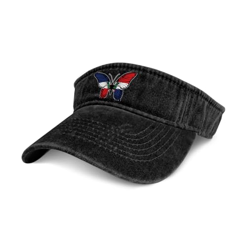 Dominican Republic Flag Sun Visor Hats Sport Wear Athletic Beach Leisure Hat for Women and Men Golf Cap