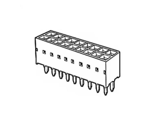 Pack of 5 68683-305 Connector 10 Position Receptacle 0.100