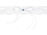 PartyDeco Giarrettiera con Fiocco e Pietra Blu...