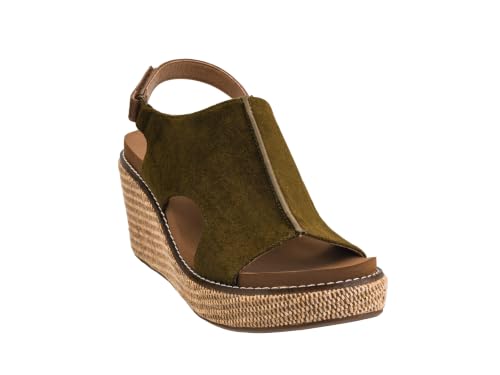 Image of Corkys Footwear Womens Carley Wedges, Featuring Corkys EVA Foam Cushioned Insoles, A 2.5 Inch Heel, Lightweight For All Day Wear, And Hook And Loop Closure