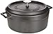 Pentole Agnelli COGHSRP10428M Slowcook Casseruola con Maniglie e Coperchio, Ghisa, Nero Opaco, 6.7 L - 28cm
