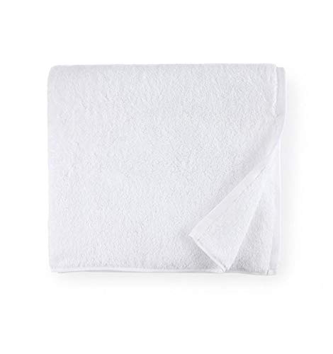 Sarma Bath Towel 30" x 60" - 650 GSM, 100% Turkish Combed Cotton - Elegant Solid Design Towel - Super Soft, Ultra-Absorbent, and Quick Dry Towels for Bathroom - White