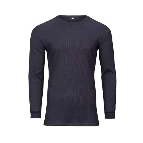Men's Tall Slim-Fit Orginal Waffle Knit Thermal Long Sleeve, Soft Cotton/Polyester Blend Long Sleeve Shirt