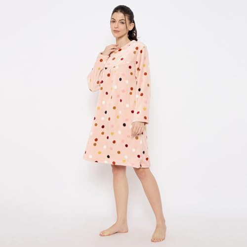 Image of CAMEY Women's Printed Nightgown, Long Sleeves, Nighty