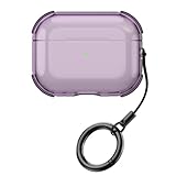 Ice Clear - Funda transparente para AirPods 4, diseño clásico que muestra un aspecto original, funda transparente de hielo transparente de fuerte protección para auriculares, protector ultrafino de