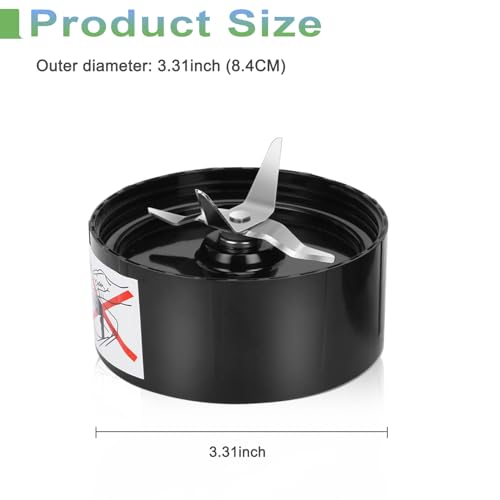 QT 2X Cross Blades compatible with Magic Bullet 250W MB1001 Series With Gaskets Replacement Blender Part