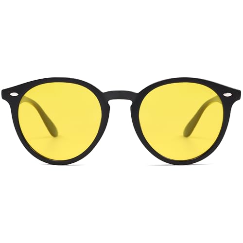 Image of SOJOS Retro Round Polarized Sunglasses for Women Men Classic Vintage Sunnies SJ2069