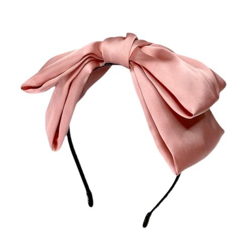 ROMODIYA Pink Bowknot Headbands: Large Hair Bands with Bows for Women and Girls - Hair Styling Accessories for Daily Wear, Makeup, Yoga, Sports
