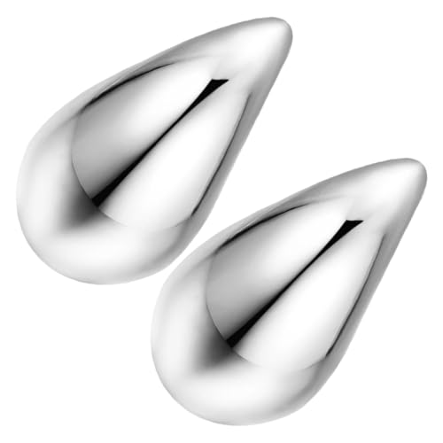 Pcingsia Pendientes de lágrima para mujer, aretes de gota de agua, aretes de lágrima ligeros, aretes de gota de plata, aretes de gota de agua dorados, joyería de moda para mujer, Large, PMMA, Unisex