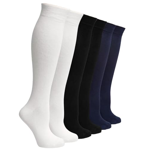 VIKITA 6 Pairs Girls Knee High Socks Silly Tall Boot Cute Animal Dance Funny Socks Gift for 3-12 Years