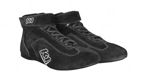 K1 Race Gear K1 Challenger Nomex Adult Auto Racing Shoes - SFI 3.3/5 - Black - Size 11.5