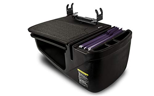Image of AutoExec GripMaster Car Desk for Your Vehicle Workstation and Mobile Office, Black with Printer Stand and 400 watt Power Inverter | Vehicle Workstation and Mobile Office, Printer Stand, 400 Watt Power Inverter