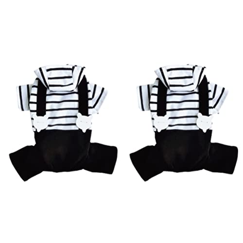 Costumes pour Chiens XXL anti-frottement pantalons bretelles denim rayures