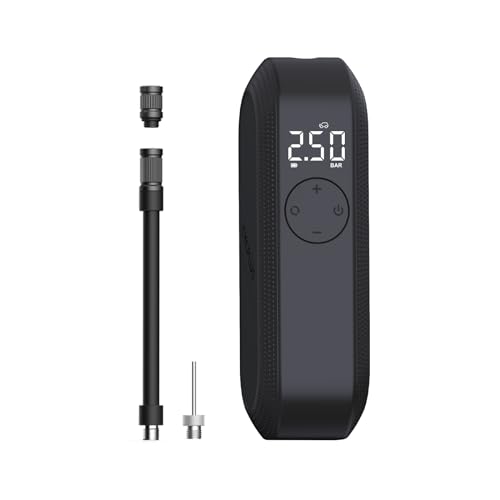CYCPLUS Elektrischer Luftpumpe Fahrradpumpe, 150 PSI Wiederaufladbare Autoreifen-Inflator mit LED-Anzeige, Automatische Abschaltung der Luftpumpe für Fahrradreifen, Auto, Motorrad, Ball