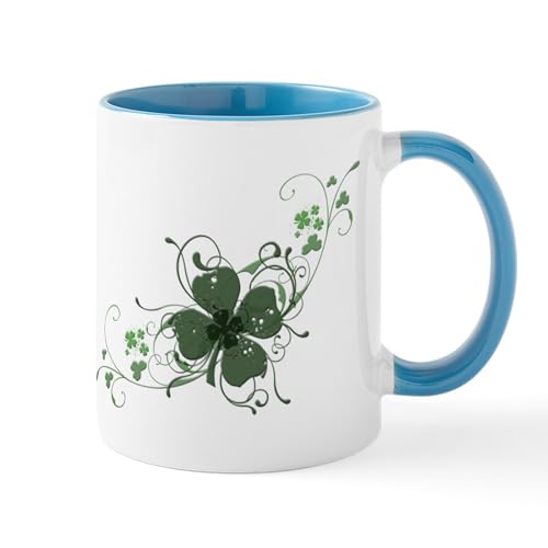 CafePress Elegant Shamrock Mug 11 oz (325 ml) Ceramic Coffee Mug