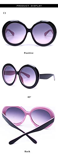 Fashion Round Large Frame Sunglasses Outdoor Party Decorative Sunglasses For Men And Women4