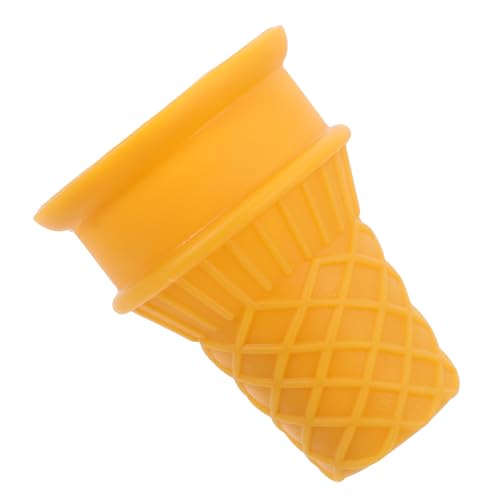 SMASOLO - SMASOLO Realistic Fake Ice Cream Cone Decoration Prop for Party Photography Dessert Shop Display, Simulated Crispy Flat-bottomed Ice Cream Cone,